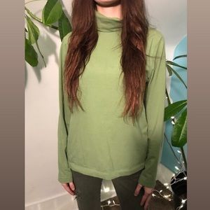 Pastel green turtleneck
